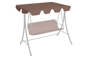 Erstatningsbaldakin til hagehuske brun 192x147 cm 270 g/m² - Brun - Hagemøbler - Utesofa - Hammocker - Hammock tak