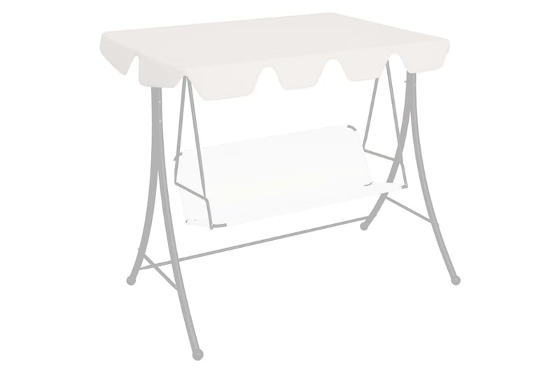 Erstatningsbaldakin til hagehuske hvit 192x147 cm 270 g/m² - Hvit - Hagemøbler - Utesofa - Hammocker - Hammock tak