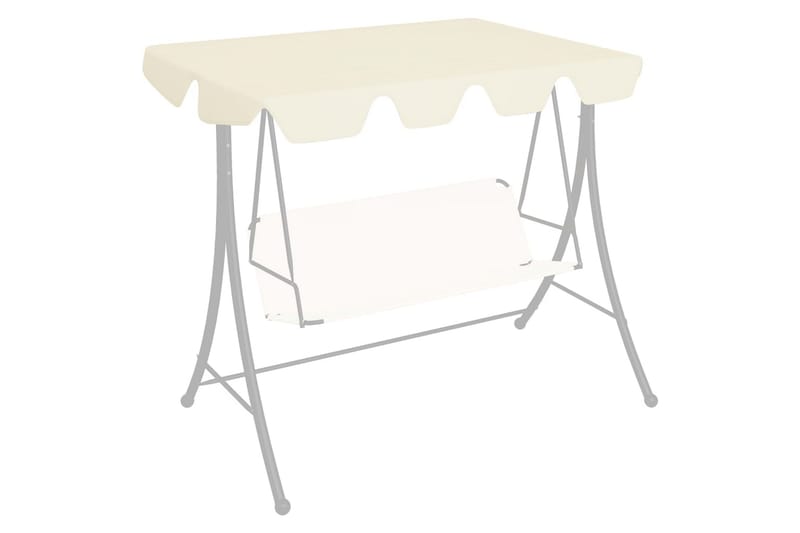Erstatningsbaldakin til hagehuske hvit 192x147cm 270 g/m² - Krem - Hagemøbler - Utesofa - Hammocker - Hammock tak