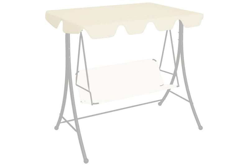 Erstatningsbaldakin til hagehuske hvit 226x186cm 270 g/m² - Krem - Hagemøbler - Utesofa - Hammocker - Hammock tak
