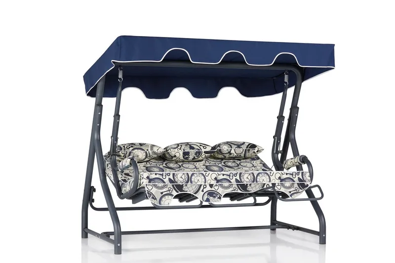 Icterina 3-Pers. Hængesofa med Tag - Hagemøbler - Utesofa - Hammocker