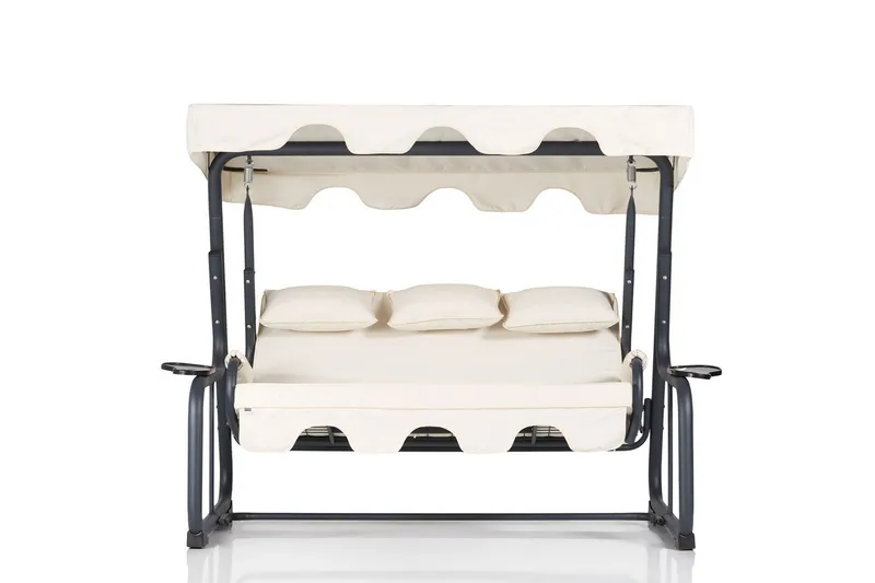 Jaudling 3-Pers. Hængesofa med Tag - Hagemøbler - Utesofa - Hammocker