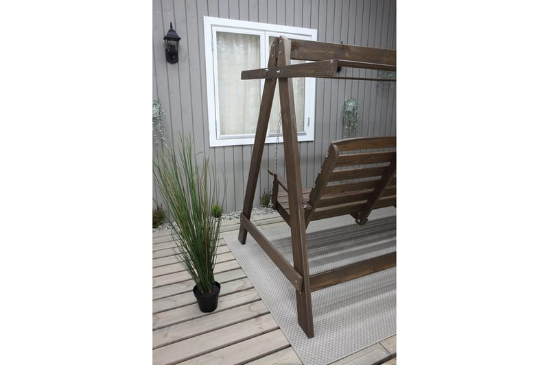 Pelle 3-seters Hammock uten tak - Brun - Hagemøbler - Utesofa - Hammocker