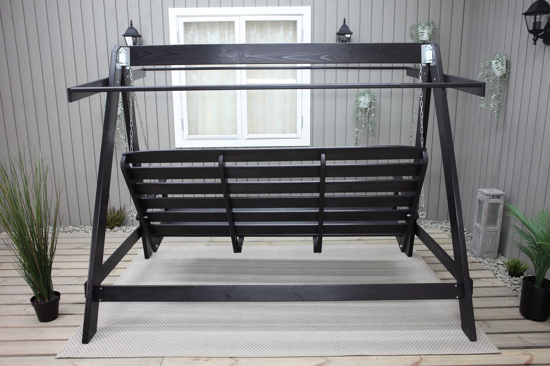 Pelle Hammock uten Tak - Mørkebrun - Hagemøbler - Utesofa - Hammocker