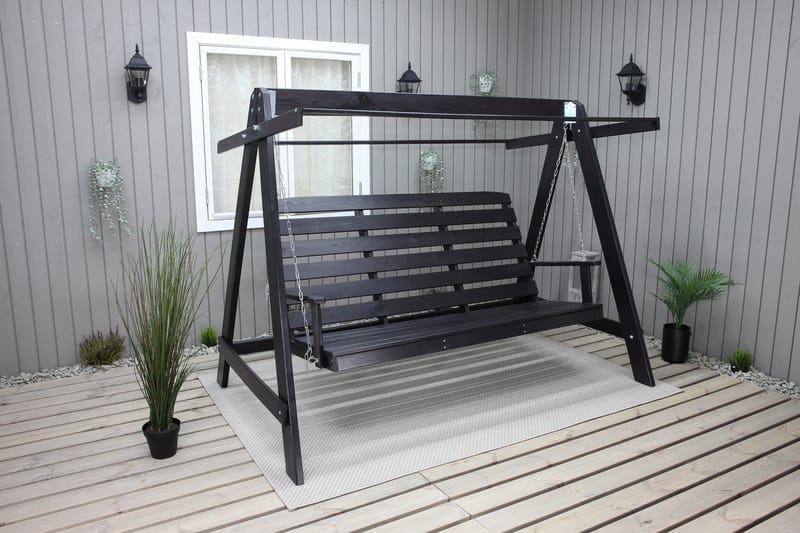 Pelle Hammock uten Tak - Mørkebrun - Hagemøbler - Utesofa - Hammocker