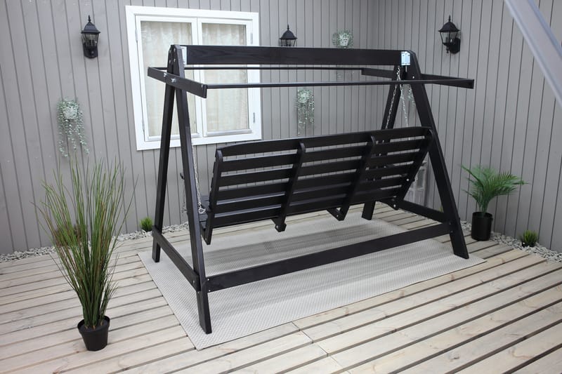 Pelle Hammock uten Tak - Mørkebrun - Hagemøbler - Utesofa - Hammocker