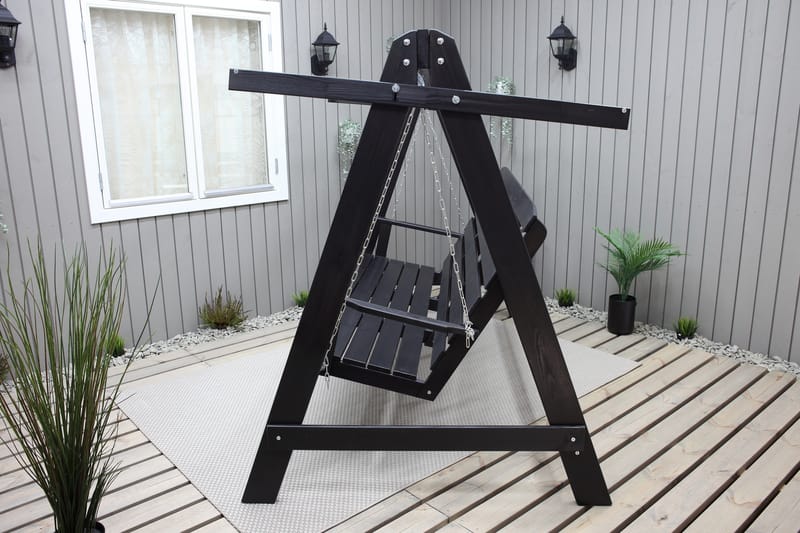 Pelle Hammock uten Tak - Mørkebrun - Hagemøbler - Utesofa - Hammocker