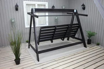 Pelle Hammock uten Tak - Mørkebrun - Hagemøbler - Utesofa - Hammocker