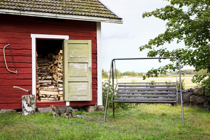 Retro 3-seter Hammock grå ramme - Varax - Hagemøbler - Utesofa - Hammocker