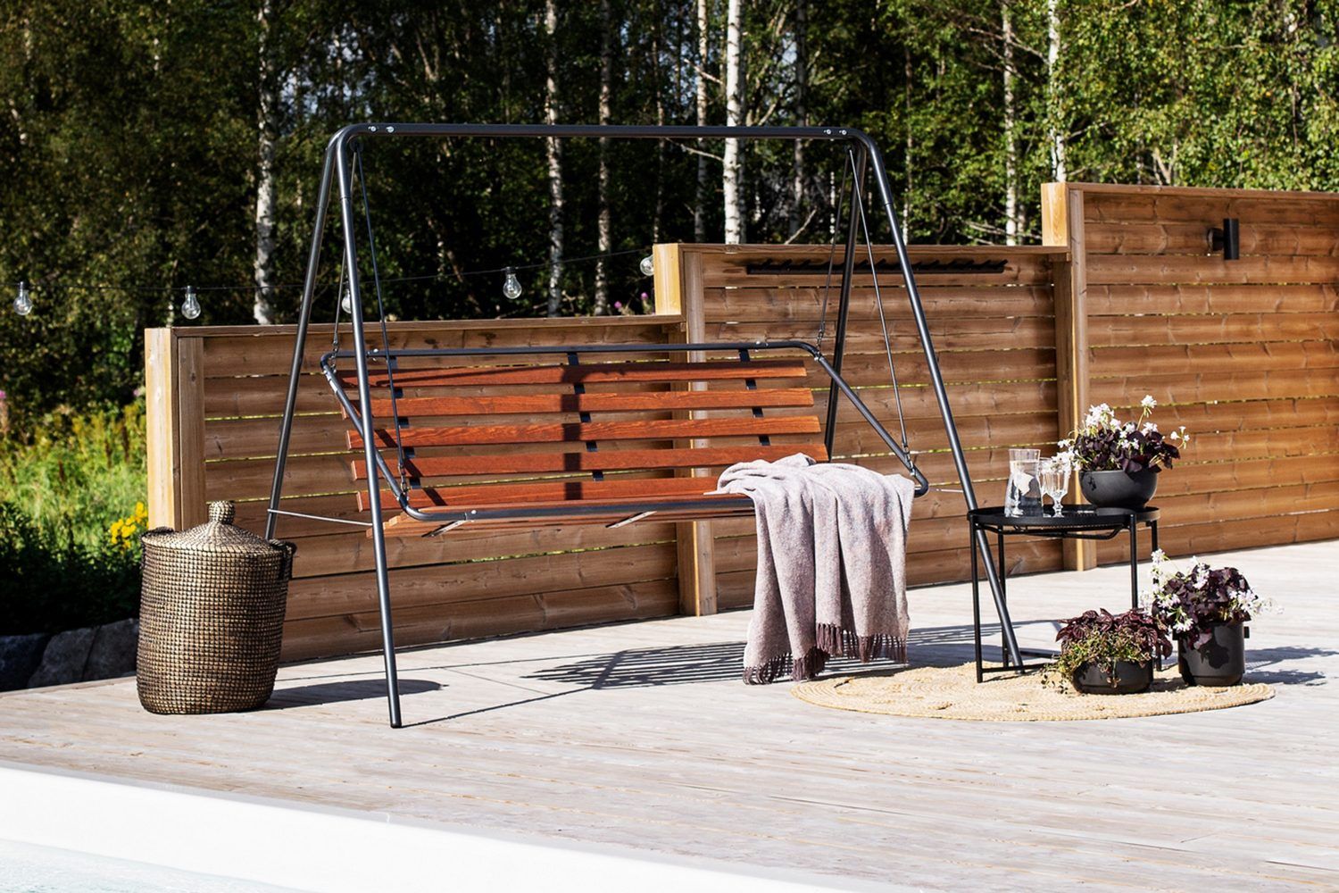 Suvisaari 3- pers. hage huske, cappuccino -