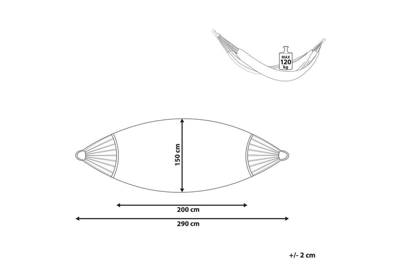 Hengekøye Rocca - Grå - Hagemøbler - Utesofa - Hengekøye