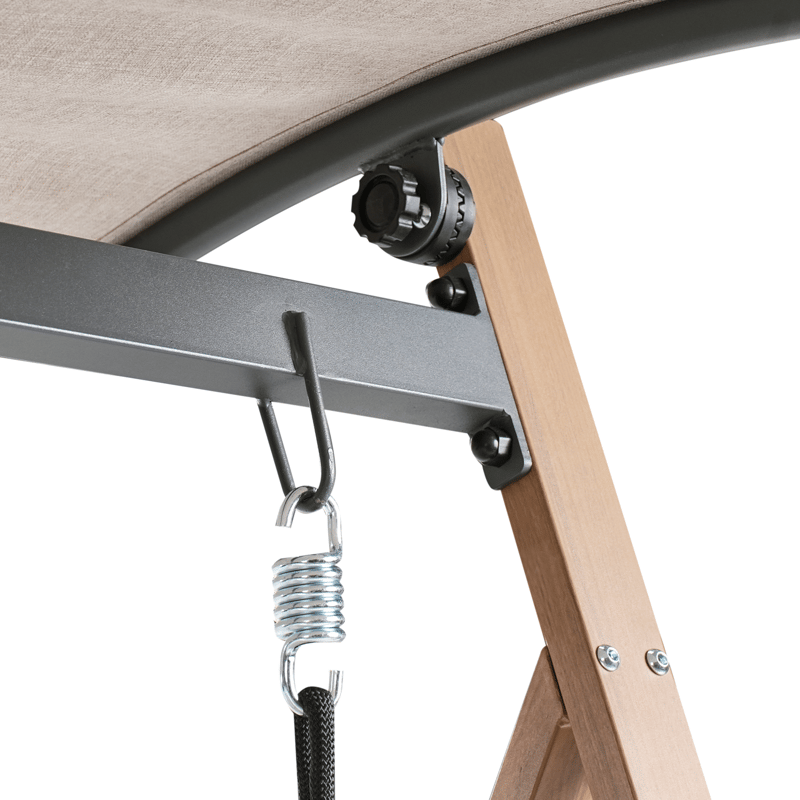 Hengekøye utendørs Bonagia Stål - Beige/Grå/Brun - Hagemøbler - Utesofa - Hammocker