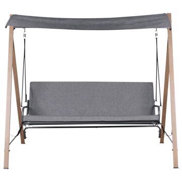 Hengekøye utendørs Bonagia Stål - Grå/Brun - Hagemøbler - Utesofa - Hammocker