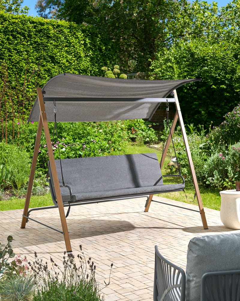 Hengekøye utendørs Bonagia Stål - Grå/Brun - Hagemøbler - Utesofa - Hammocker