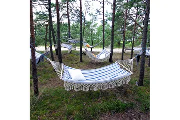 Hengekøye Romance Stripete Blå - Hagemøbler - Utesofa - Hengekøye