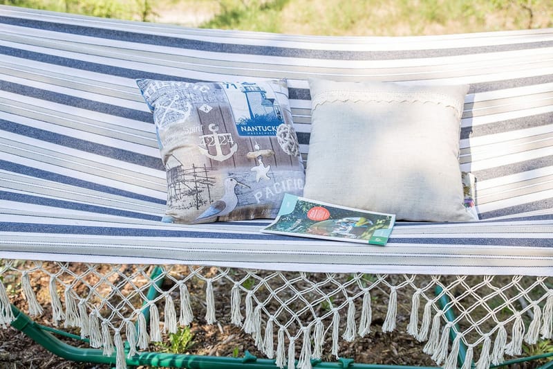 Hengekøye Romance Stripete Blå - Hagemøbler - Utesofa - Hengekøye