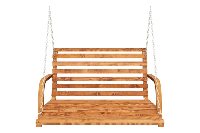Hengebenk heltre gran med teakfinish - Brun - Hagemøbler - Utesofa - Hengesofa