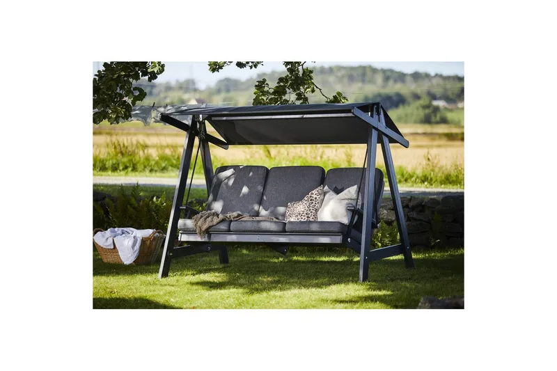 Hillerstorp Aspö hammock orkangrå/grå - Orkangrå/grå - Hagemøbler - Utesofa - Hammocker