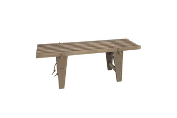 Hillerstorp Ecobench Benk utendørs 120 cm ask grå oljet