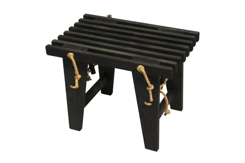 Hillerstorp Ecobench benk utendørs 60 cm furu svart oljet, Furu svart oljet
