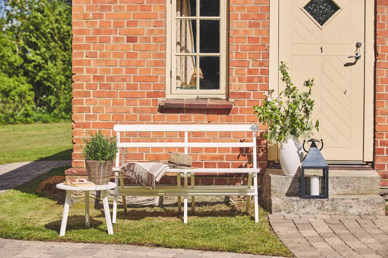 Hillerstorp Torpet utesofa 2-seter hvit - Hvit - Hagemøbler - Utesofa
