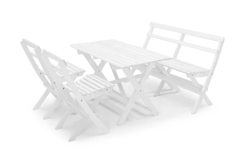 Hillerstorp Torpet utesofa 2-seter hvit - Hvit - Hagemøbler - Utesofa