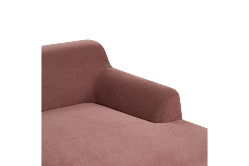 Hörnsoffa Beliani Sosjo Beige, ljust trä, Högervänd Red||Light colored wood Right-faced - Møbler - Sofaer - Hjørnesofa - Hjørnesofa med divan