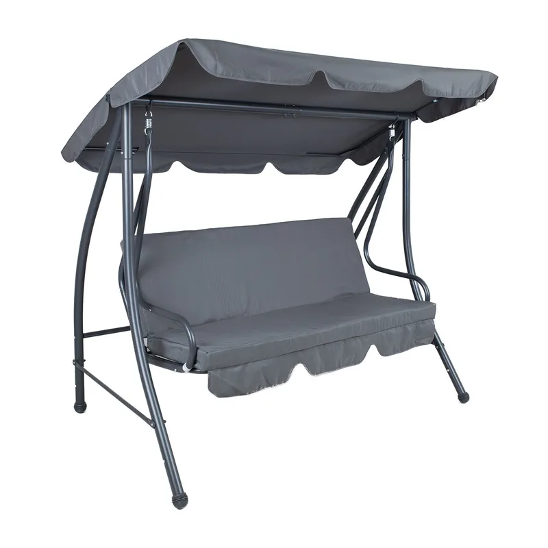 Huske HOME4YOU Mona 3-seter, grå, Grå