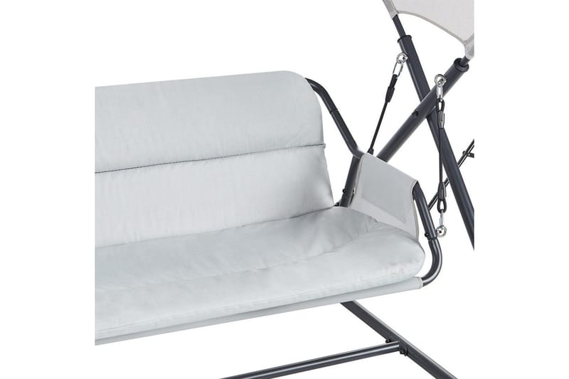 Huske til hagen Solagna - Lys grå, 168x113x187 cm - Hagemøbler - Utesofa - Hengesofa