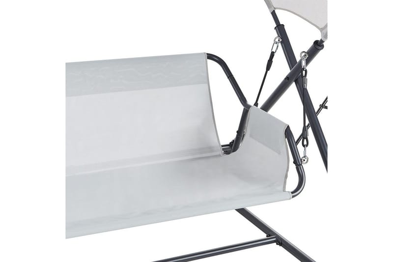 Huske til hagen Solagna - Lys grå, 168x113x187 cm - Hagemøbler - Utesofa - Hengesofa