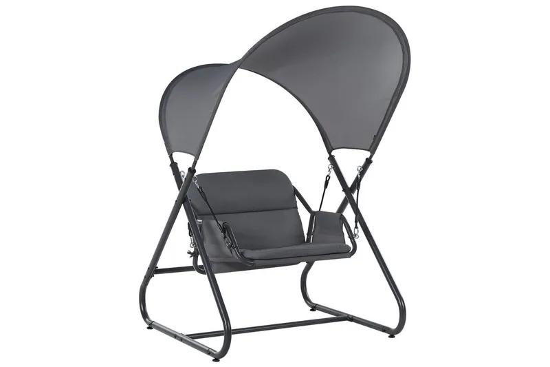 Huske til hagen Solagna, Mørk grå, 114x117x182 cm