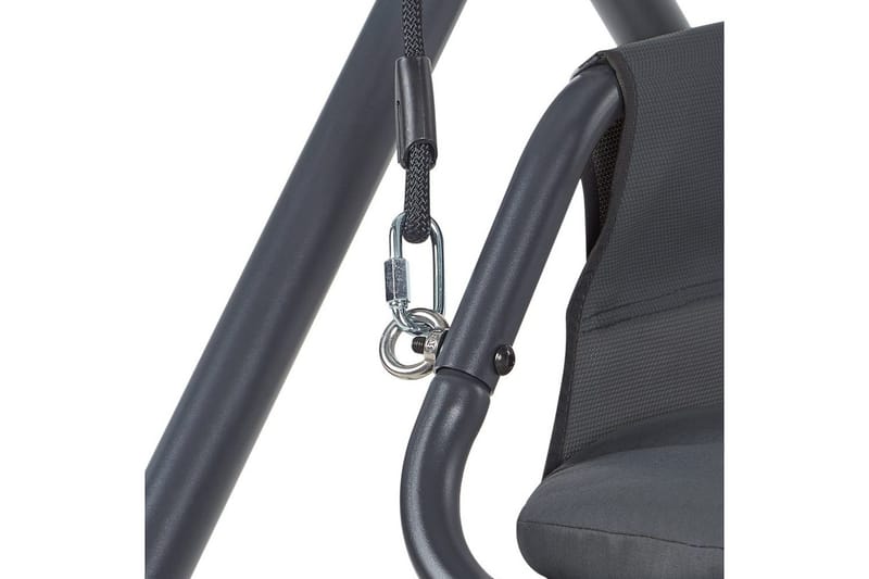 Huske til hagen Solagna - Mørk grå, 114x117x182 cm - Hagemøbler - Utesofa - Hengesofa