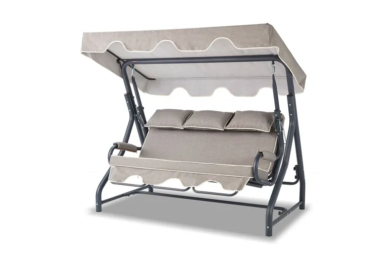 Icterina Komplett Hammock 200 cm, Antrasitt/Grå