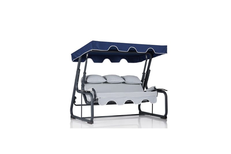Jaudling Utendørs Hengende Sofa 3 Seter - Multifarget - Hagemøbler - Utesofa - Hengesofa
