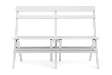 Landet utesofa 110x60x89 cm - Hvit - Hagemøbler - Utesofa - Hagebenk & hagesofa