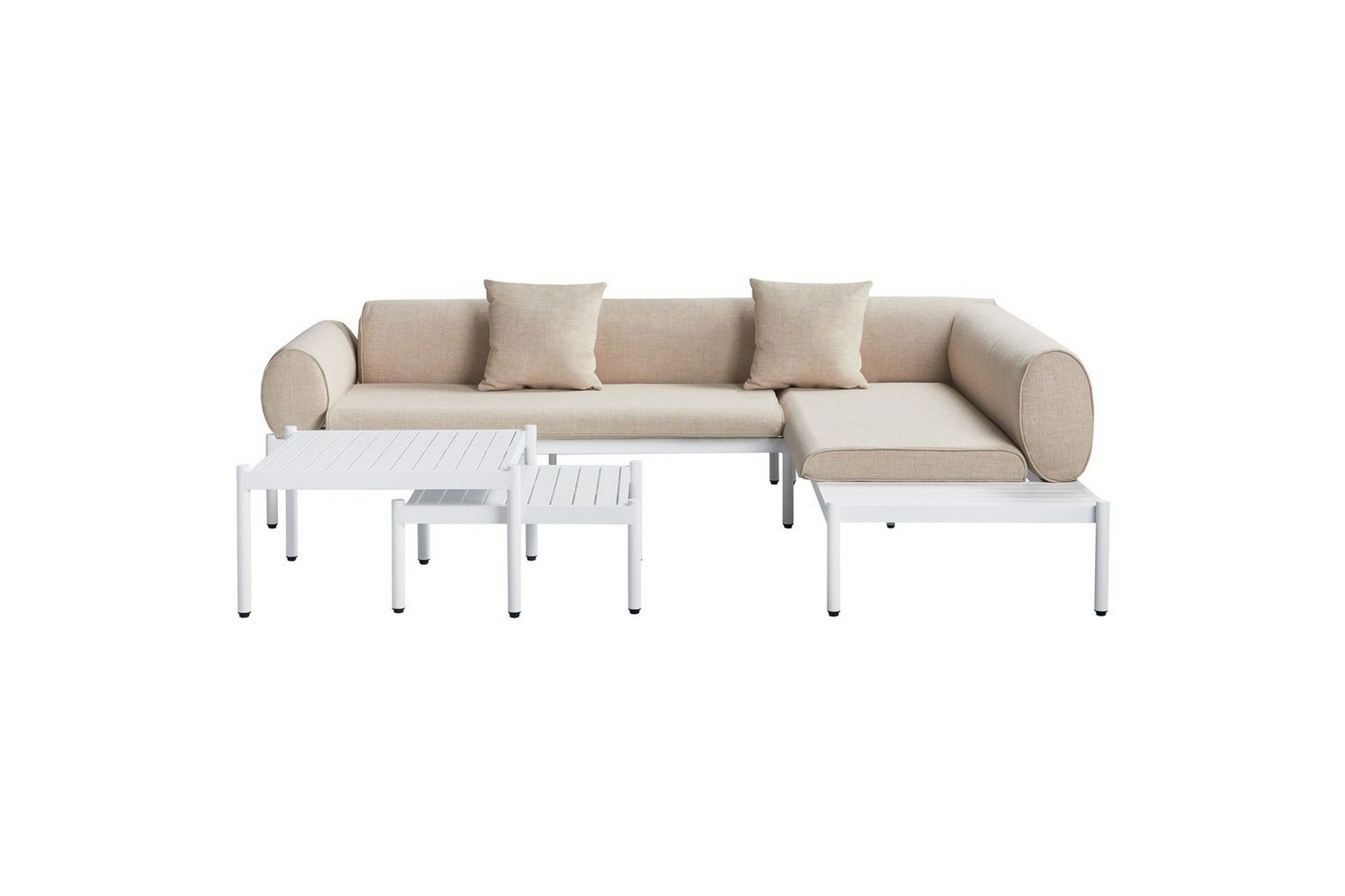 Loungegrupp Beliani Rasiglia Beige\|\|White -