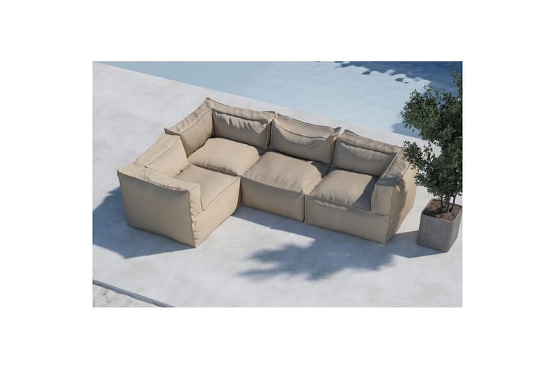 Loungegruppe Rambo 3+1 - Hagemøbler - Utesofa - Hagebenk & hagesofa
