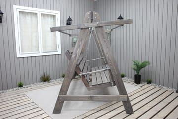 Pelle Hengekøye uten tak - Grå - Hagemøbler - Utesofa - Hammocker