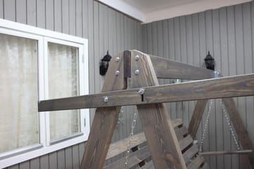Pelle Hengekøye uten tak - Grå - Hagemøbler - Utesofa - Hammocker