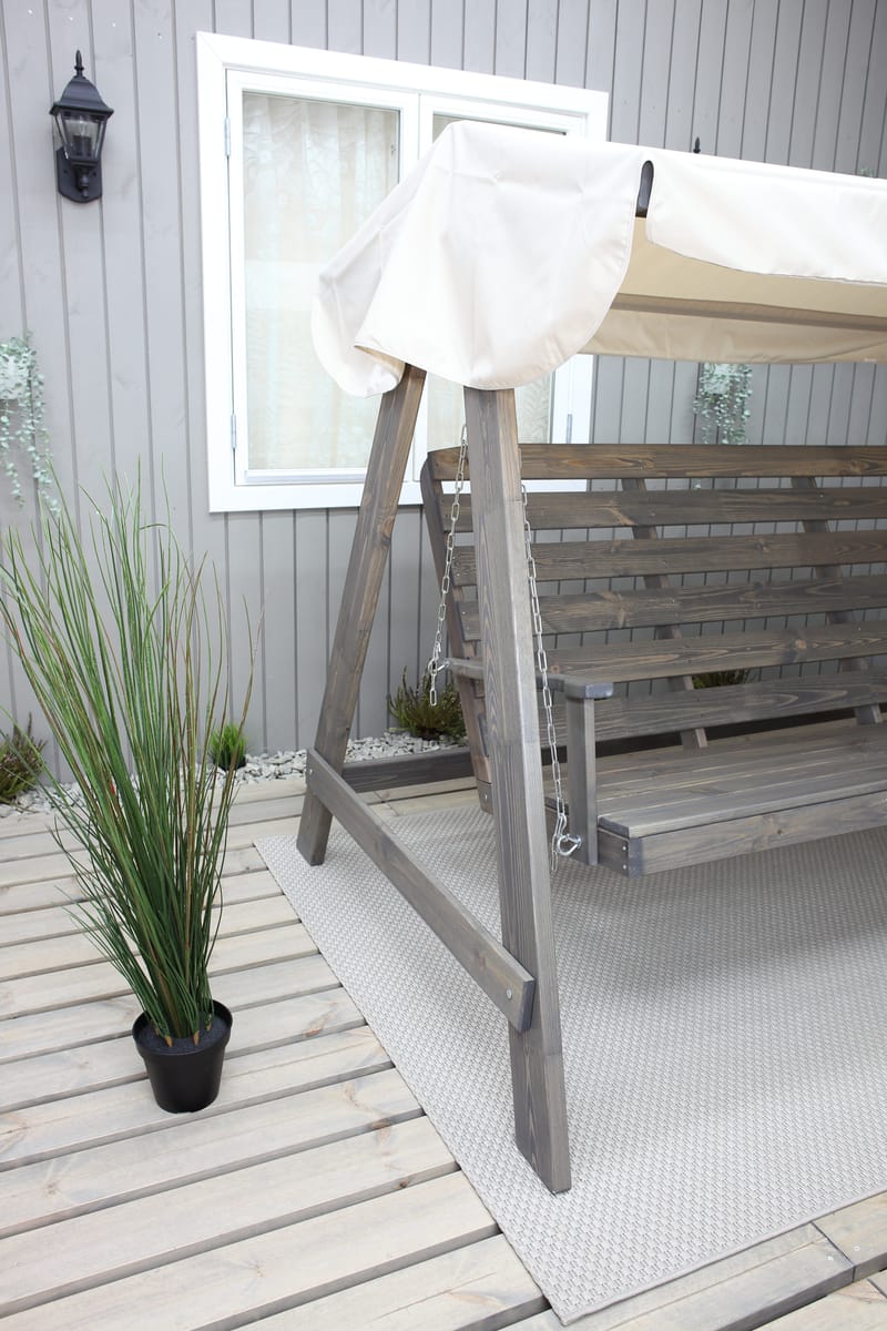 Pelle Hengekøye uten tak - Grå - Hagemøbler - Utesofa - Hammocker