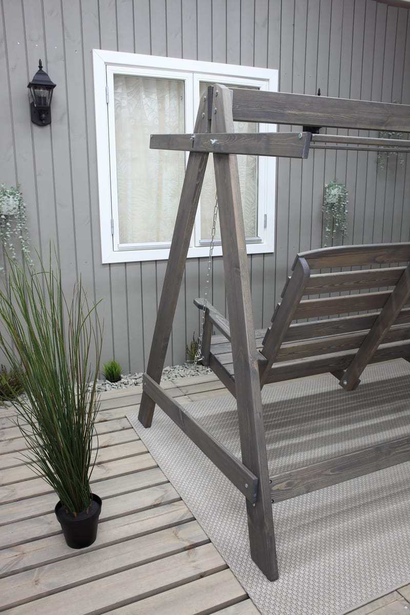 Pelle Hengekøye uten tak - Grå - Hagemøbler - Utesofa - Hammocker