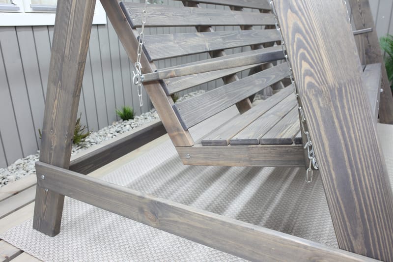 Pelle Hengekøye uten tak - Grå - Hagemøbler - Utesofa - Hammocker