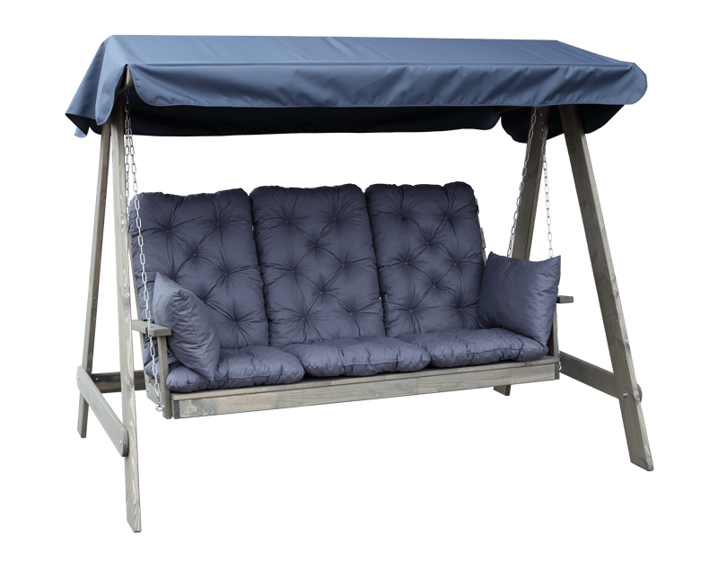 Pelle Hengekøye uten tak - Grå - Hagemøbler - Utesofa - Hammocker