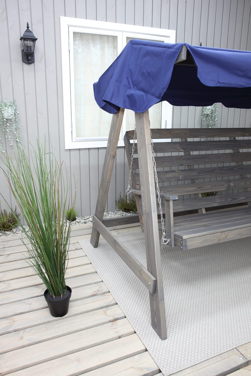 Pelle Hengekøye uten tak - Grå - Hagemøbler - Utesofa - Hammocker