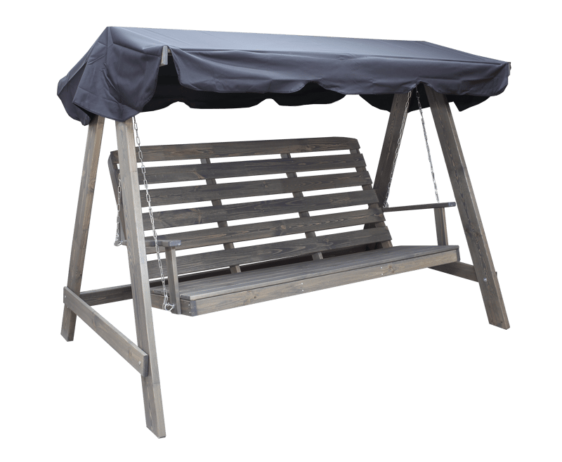 Pelle Hengekøye uten tak - Grå - Hagemøbler - Utesofa - Hammocker