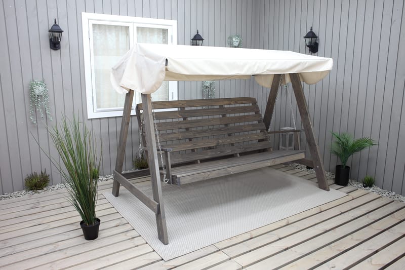 Pelle Hengekøye uten tak - Grå - Hagemøbler - Utesofa - Hammocker