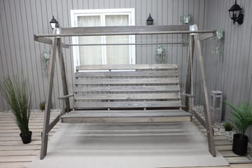 Pelle Hengekøye uten tak - Grå - Hagemøbler - Utesofa - Hammocker