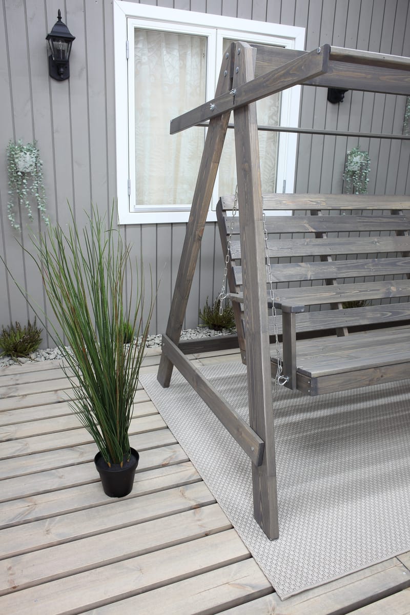 Pelle Hengekøye uten tak - Grå - Hagemøbler - Utesofa - Hammocker