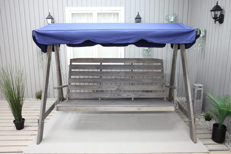 Pelle Hengekøye uten tak - Grå - Hagemøbler - Utesofa - Hammocker