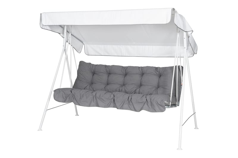 Riviera Komplett Hengekøye 190 cm - Hvit/Grå - Hagemøbler - Utesofa - Hammocker